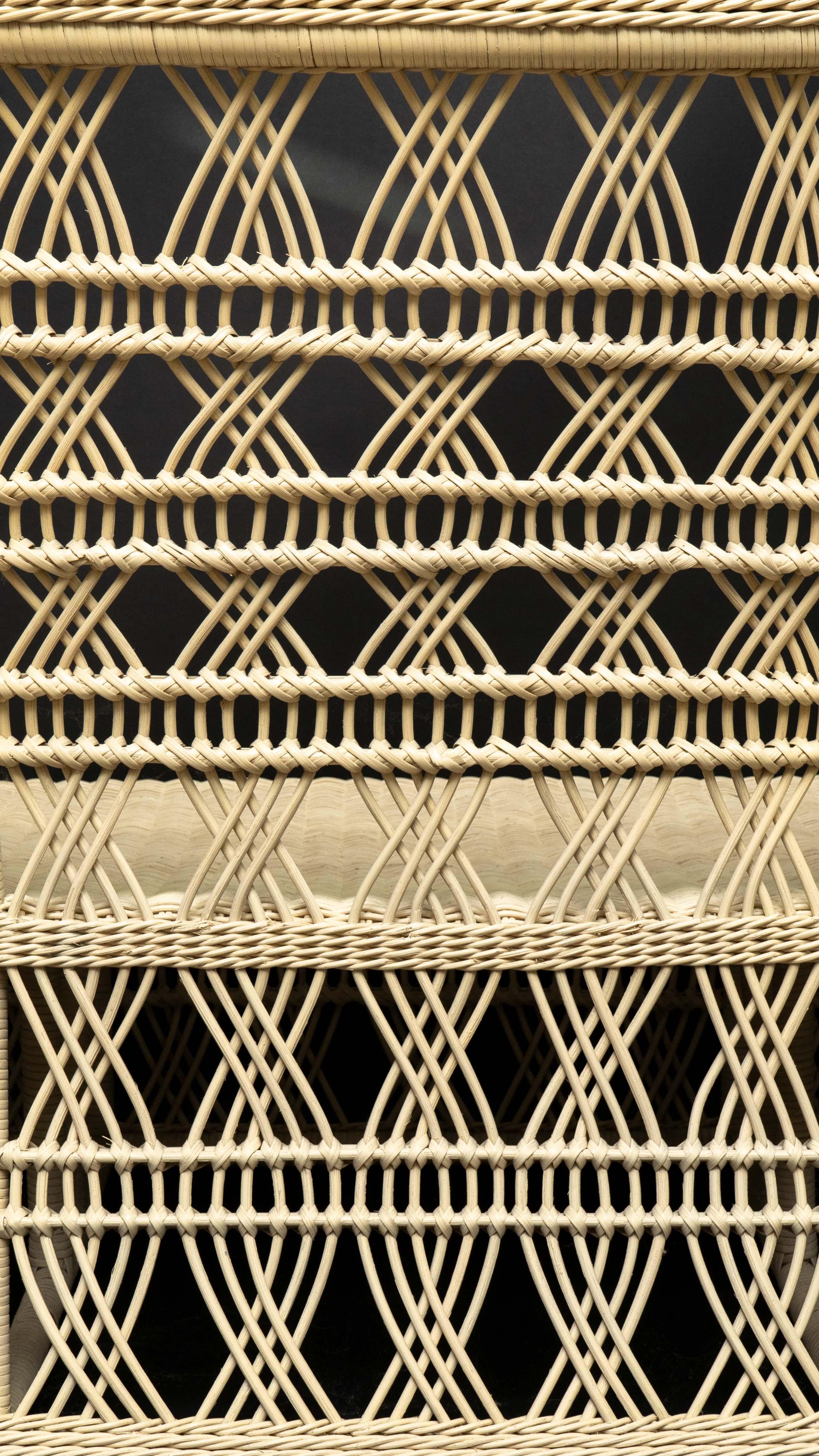 Rattan Trellis Sofa by Creel and Gow For Sale 2
