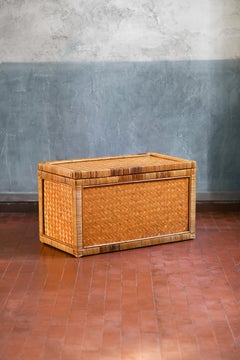 Rattan trunk, Italy 1980