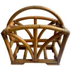 Rattan Two Sided Magazine Rack