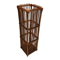 Stand Umbrella en rotin. Travail français. Circa 1970