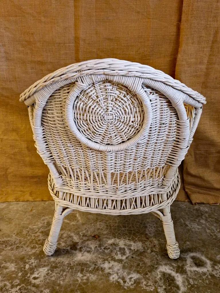 sillón veranda de ratán circa 1970/1980 