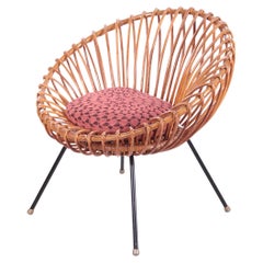 Rattan Veris Armchair by Rohe Noordwolde, 1960s