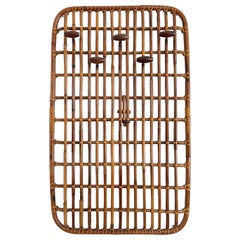 Rattan Wall Coat Rack