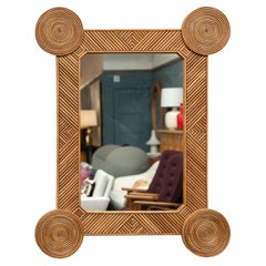 Rattan Wall Mirror by Rene Houben