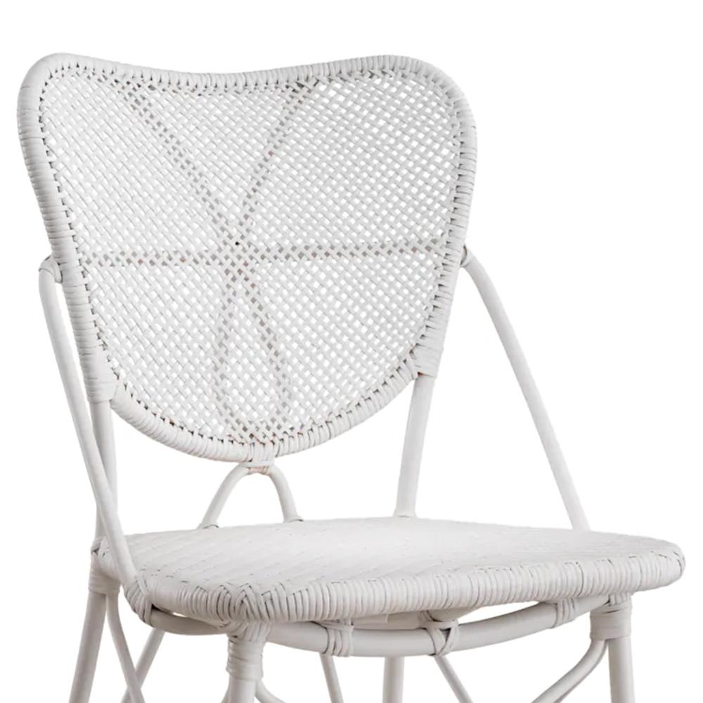 Rattan White Chair In New Condition For Sale In Paris, FR