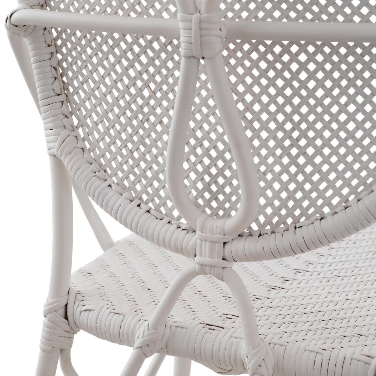 Rattan White Chair For Sale 1