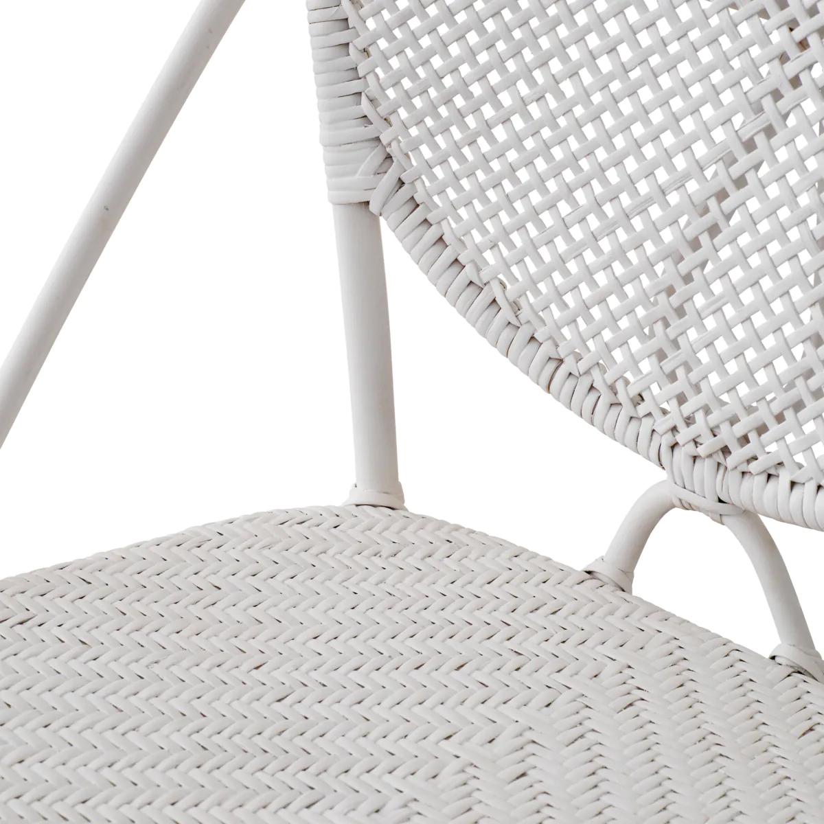 Rattan White Chair For Sale 2