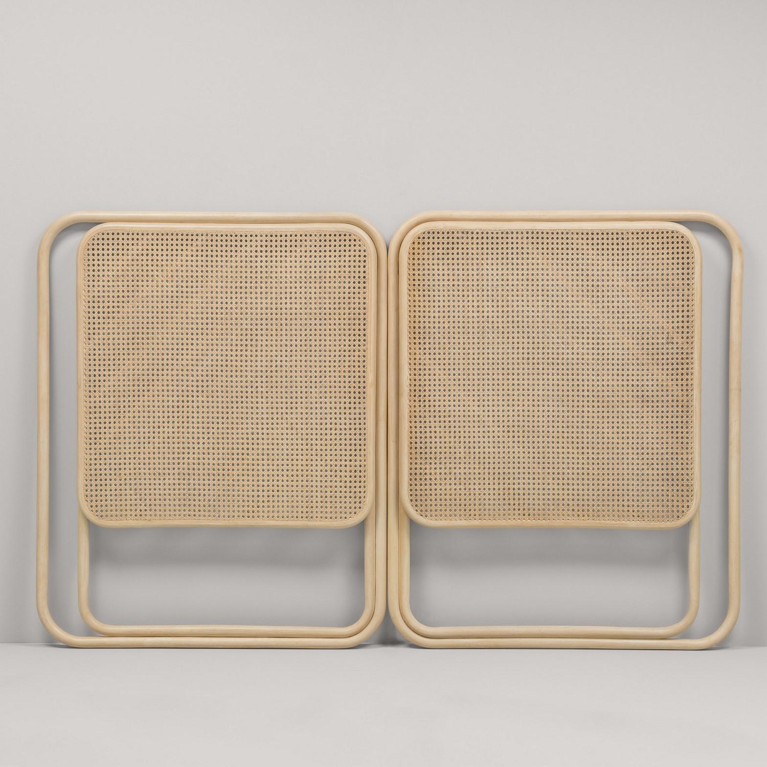 Modern Rattan Wicker and Cane Queen or King Size Headboard