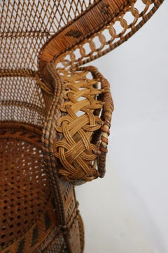 Rattan Wicker Emanuelle Peacock Chair