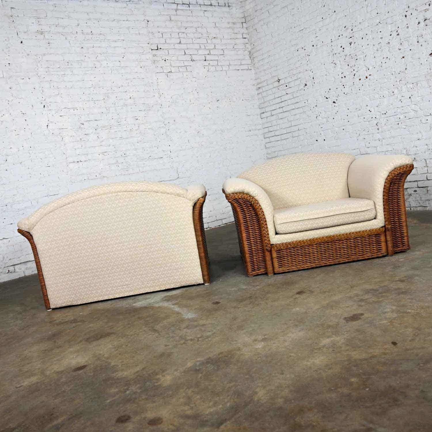 rattan oversized chair