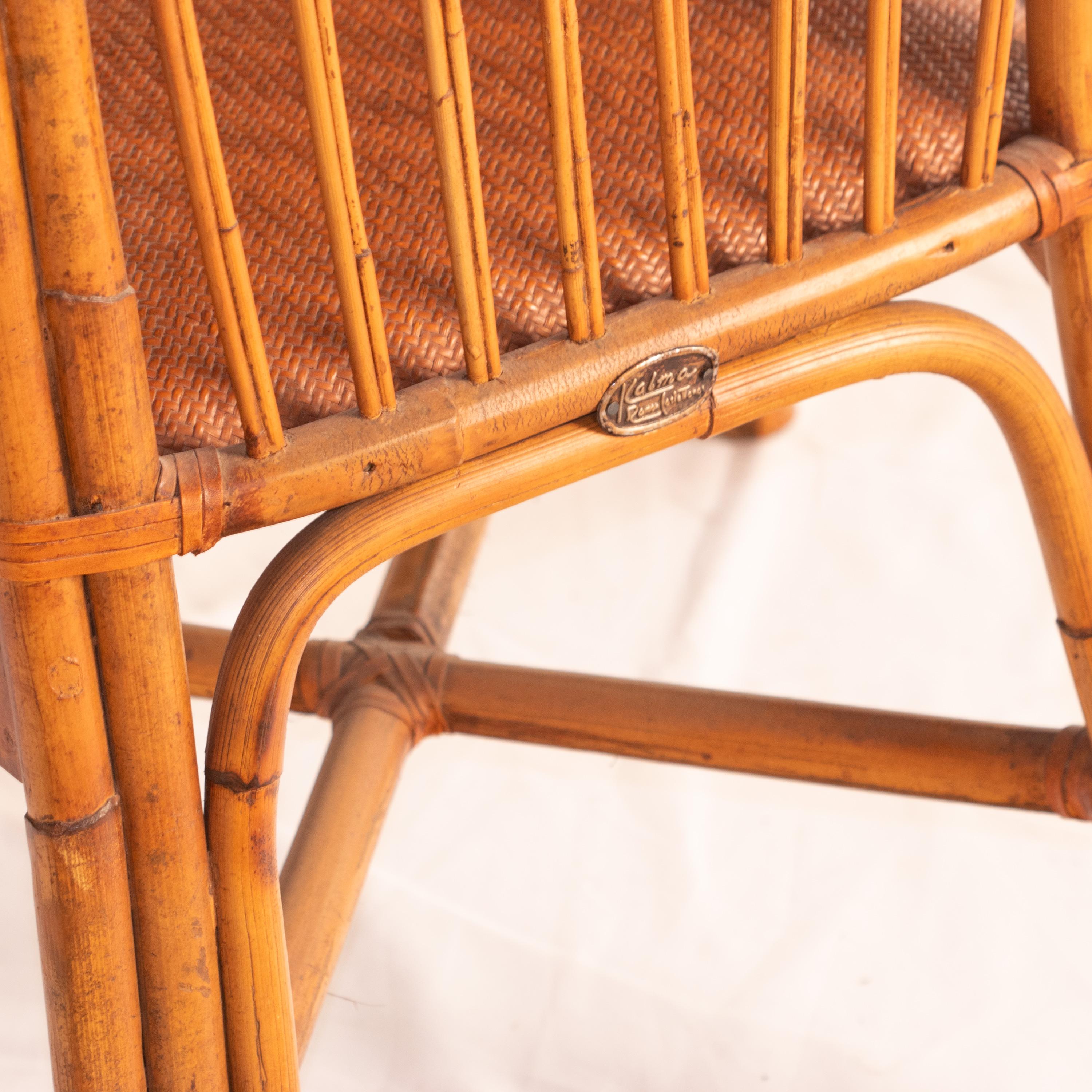 Rattan Woven Cane Handmade Seat Armchair Kalma Modern Confortable Furniture For Sale 3