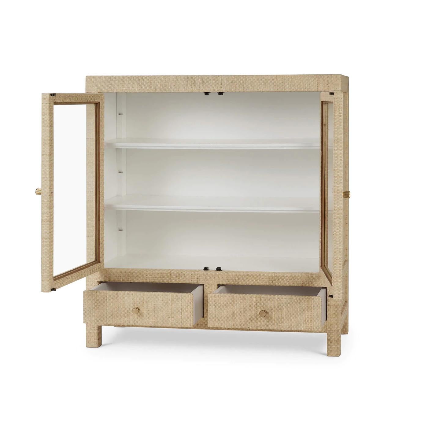 Organico moderno Piccolo armadietto in rattan in vendita