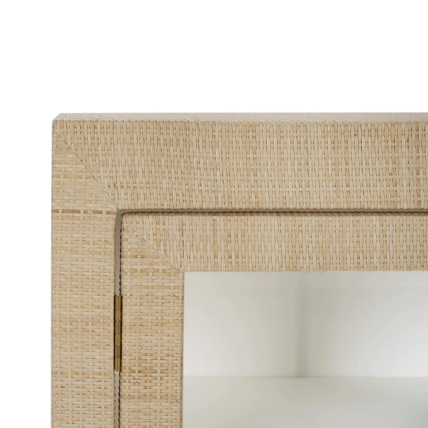 XXI secolo e contemporaneo Piccolo armadietto in rattan in vendita