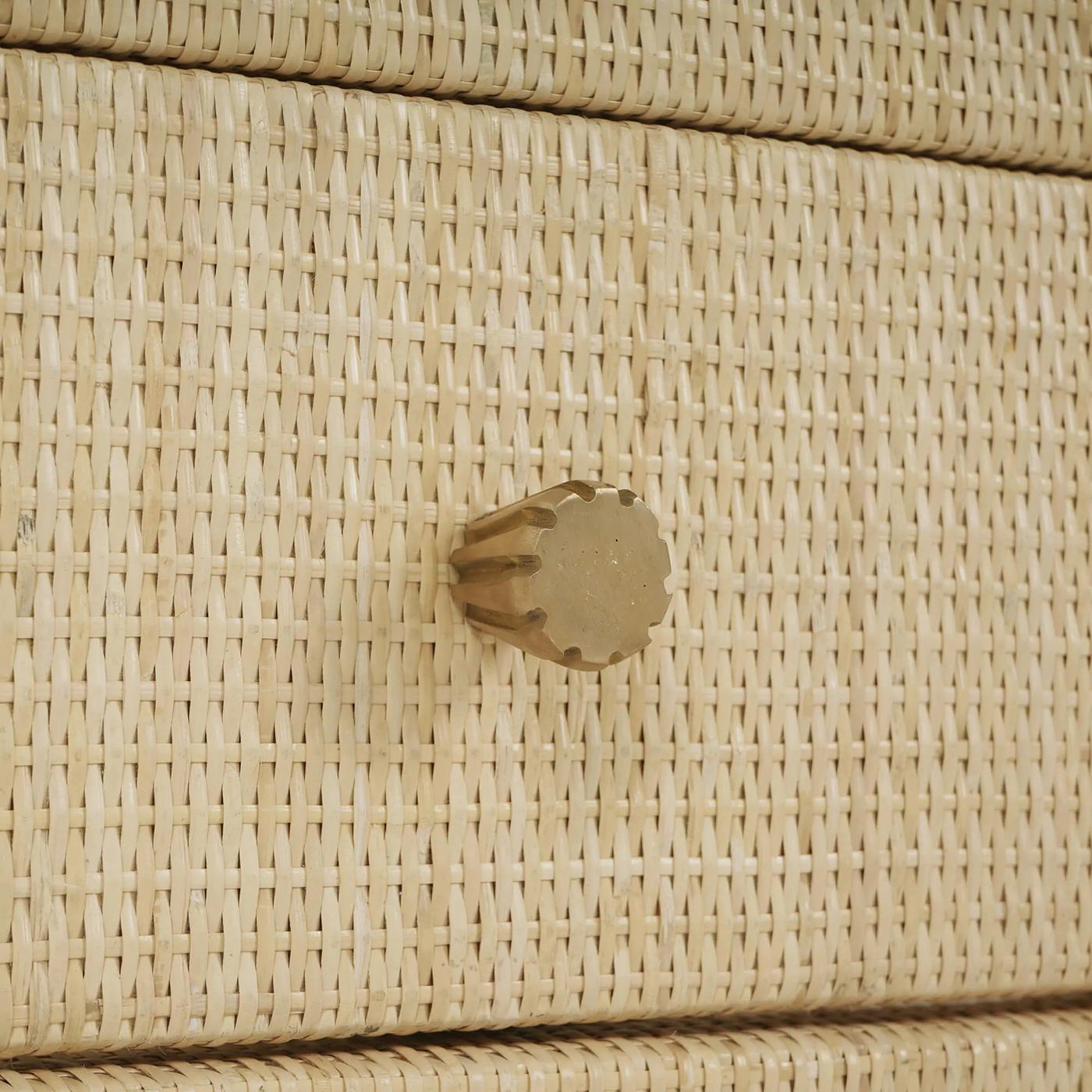 Piccolo armadietto in rattan in vendita 1