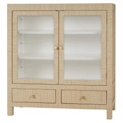 Rattan Wrapped Small Cabinet