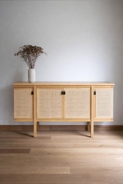 Rattanttan Anrichte/ Eiche, Rattantüren/ von Sin-Ca