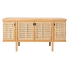 Rattanttan Credenza/ Oak, Rattan Doors/By Sin-Ca