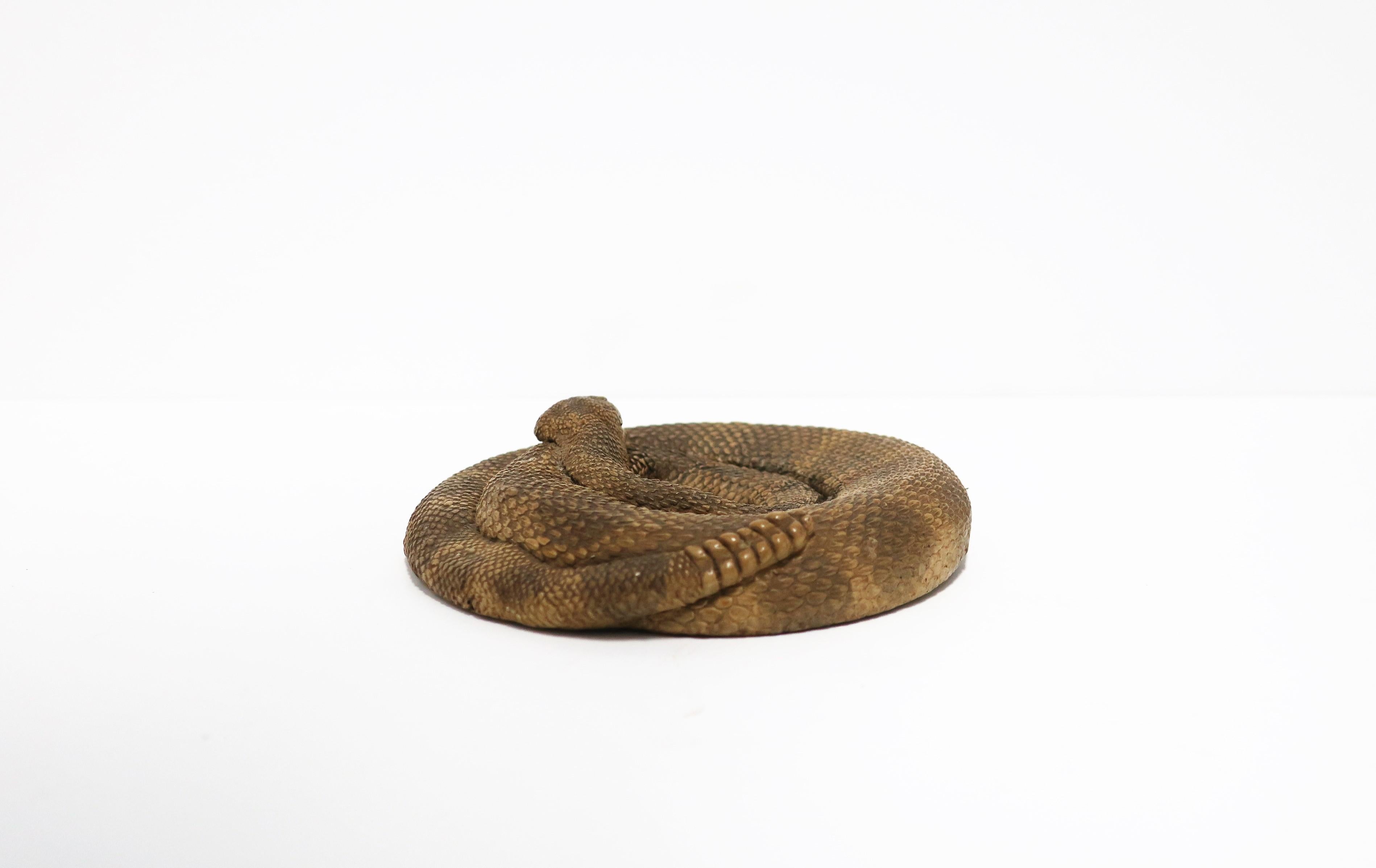 Coiled Rattle Snake, circa 1980s USA For Sale 1