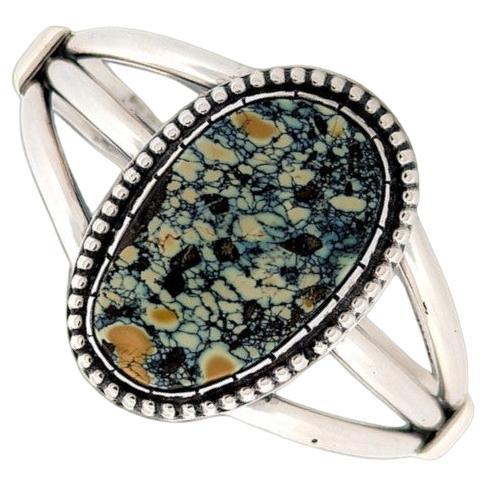 Rattlesnake Creek Cuff Bracelet: A Turquoise & Silver Southwestern Treasure