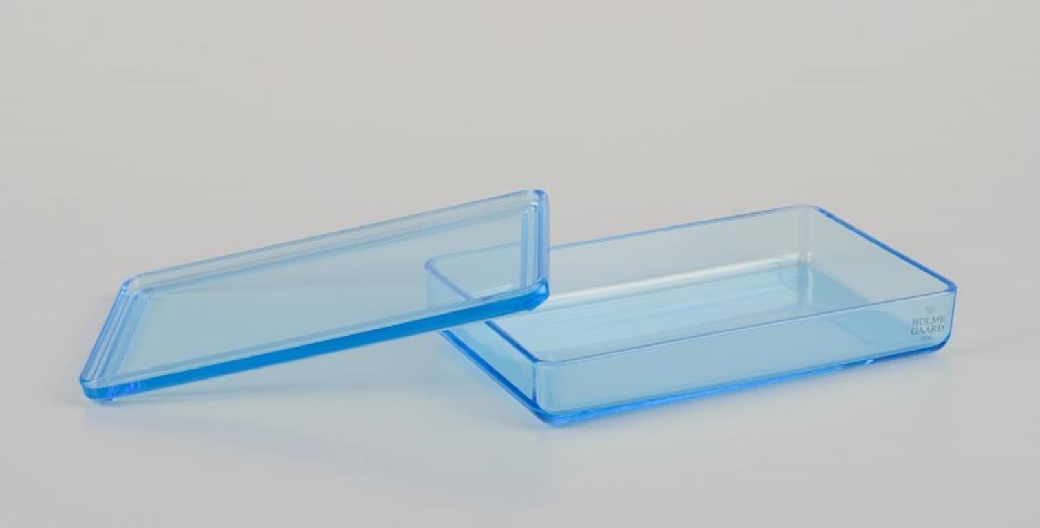 Danish Rauff & Møldrup for Holmegaard. Set of four Thurø storage boxes. For Sale