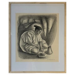 La Afarera Maya Lithograph Print, Signed, Edition 35/150, 1970