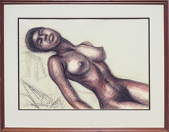 Mid Century Nude Figure Study of a Black Woman