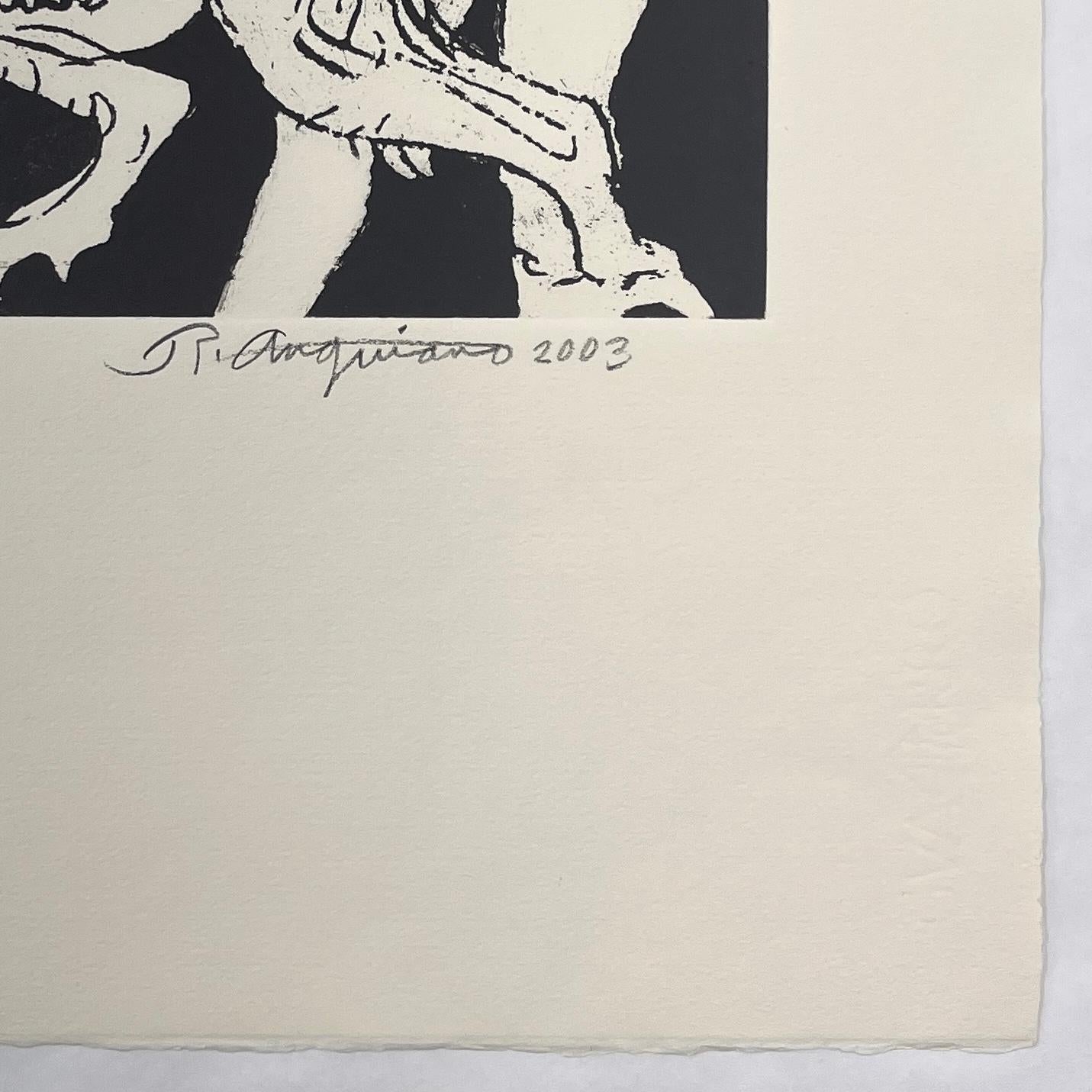 Raul Anguiano (México, 1915-2006)
Ninfa y fauno', 2003
sugarlift en papel Guarro Super Alpha 250g.
56 x 37,5 cm (22,1 x 14,8 pulg.)
Edición de 100 ejemplares
IDENTIFICADOR: ANG-101
Sin enmarcar
