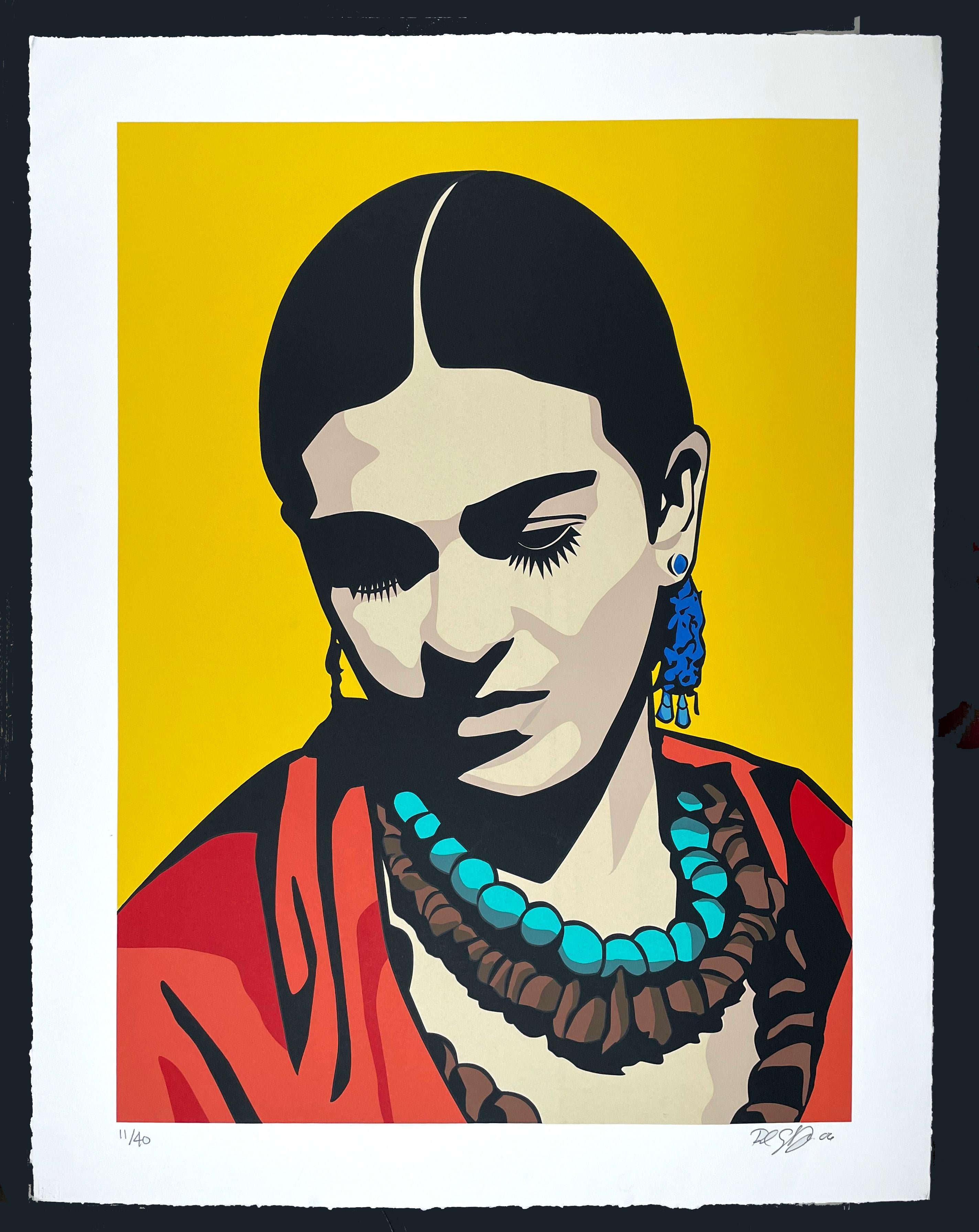 Young Frida - Print by Raul Caracoza