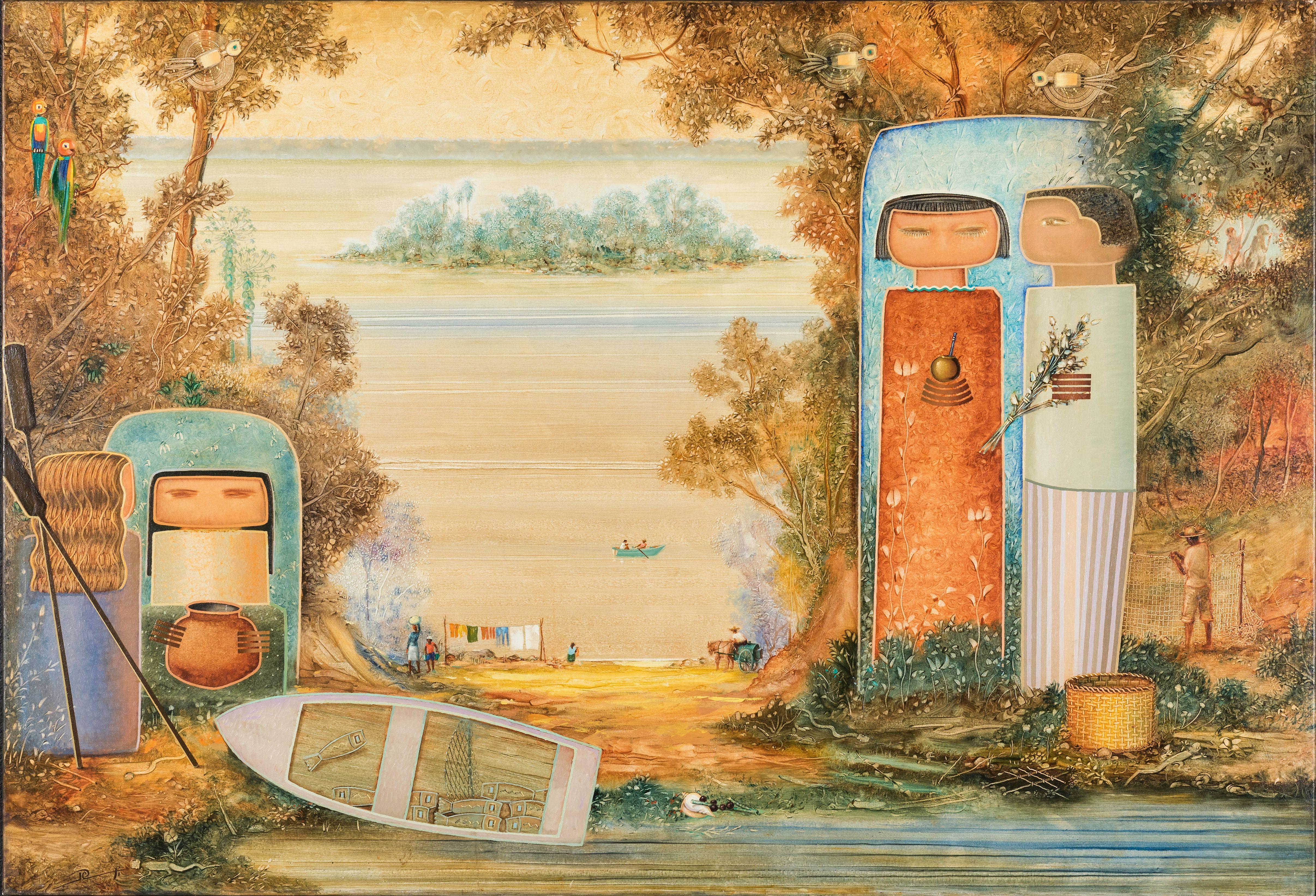 Aire Calido del Norte - Painting by Raul Conti