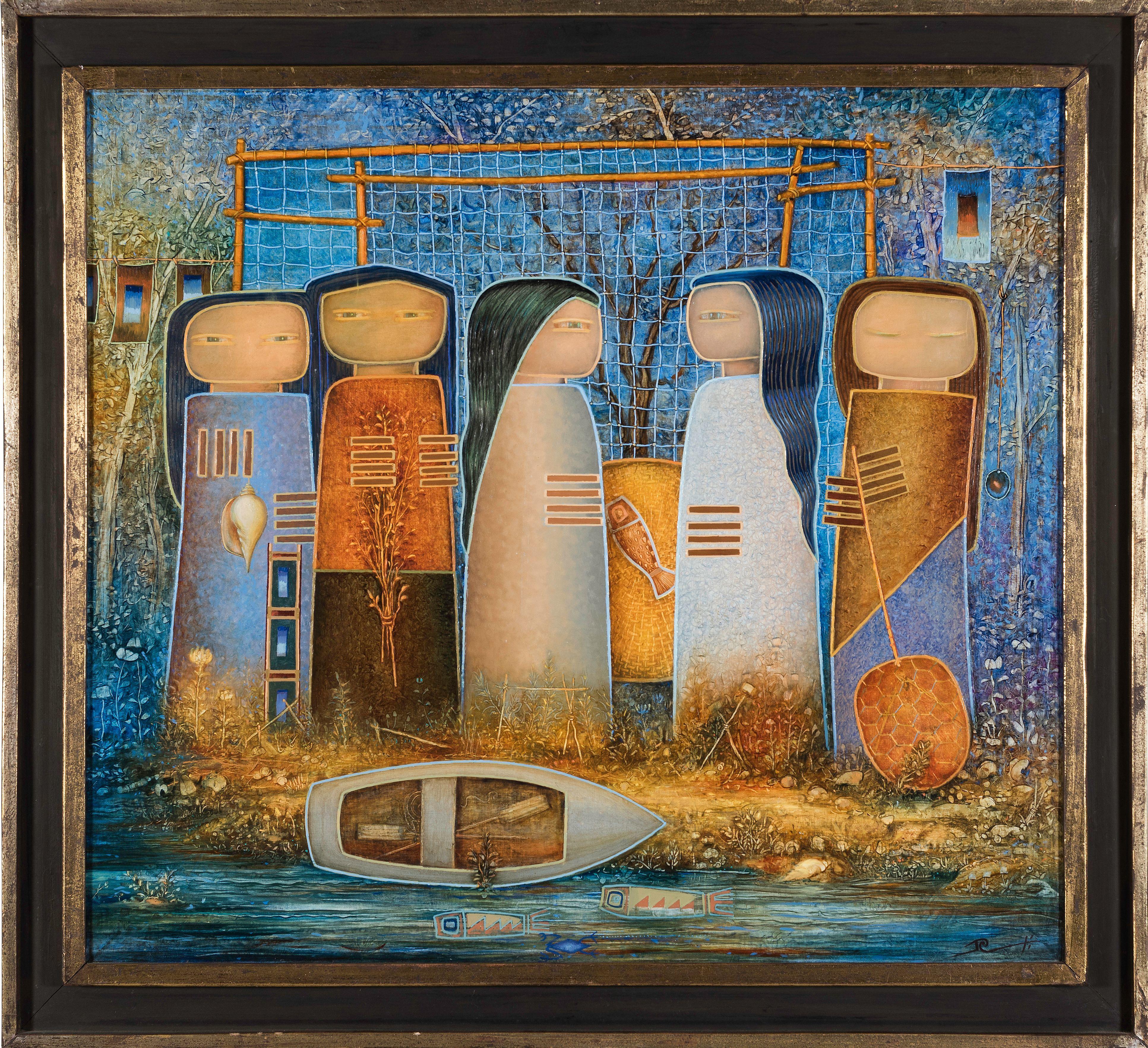 En La Orilla – Painting von Raul Conti