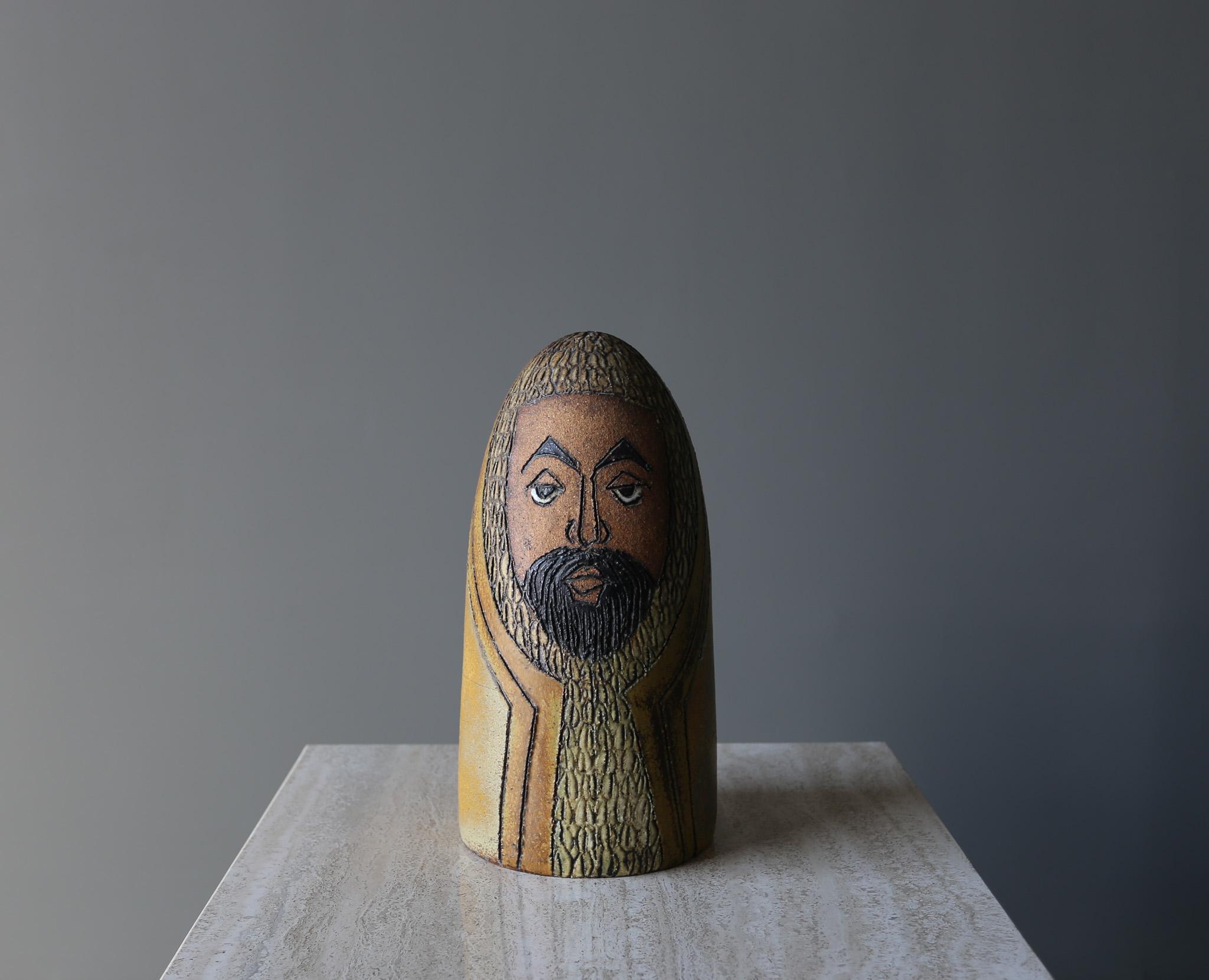 Stoneware Raul Coronel Ceramic Sculpture, California, c.1965