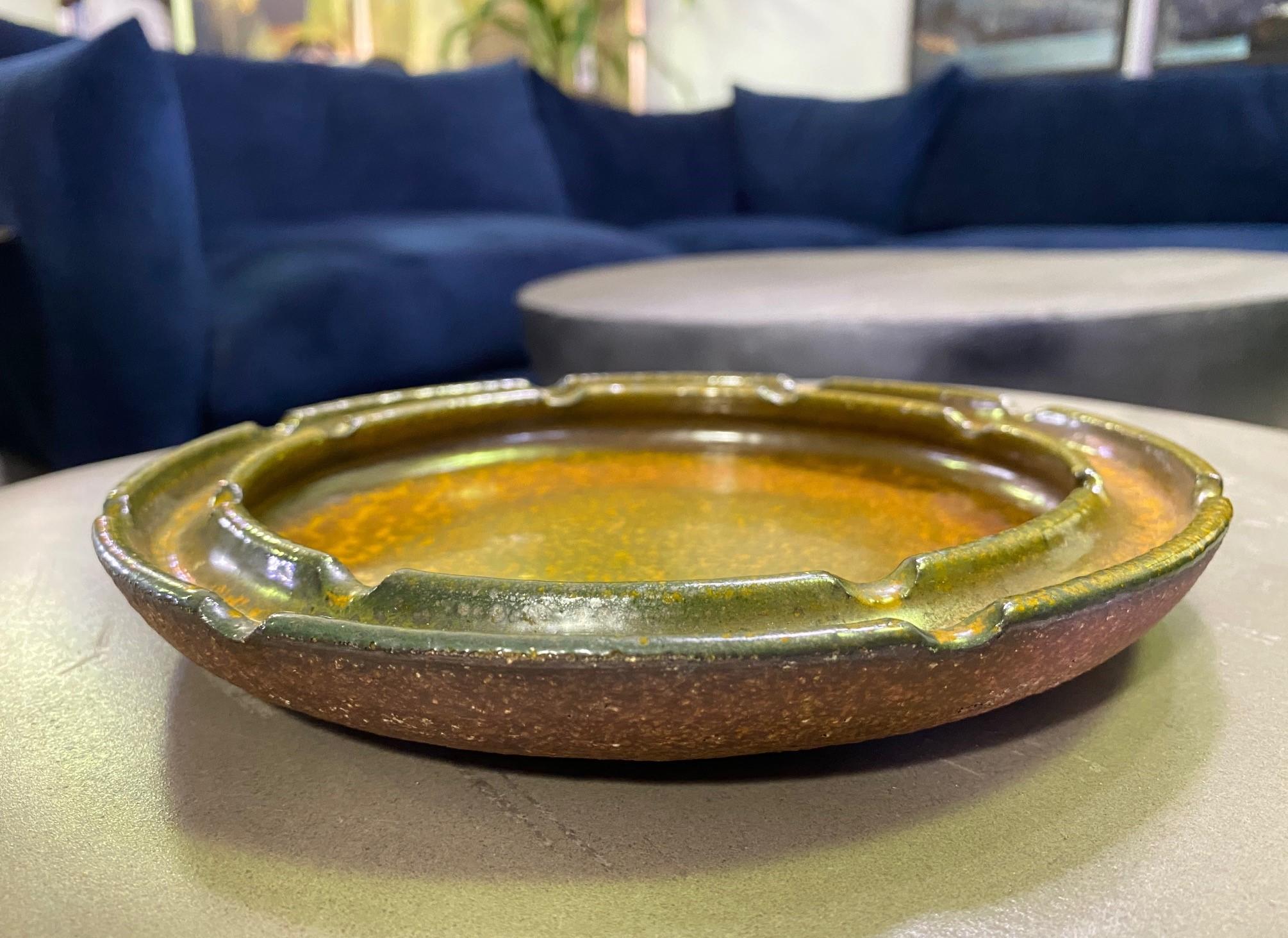 Raul Coronel Signed Mid-Century Modern Ceramic California Pottery Bowl, 1960s For Sale 1