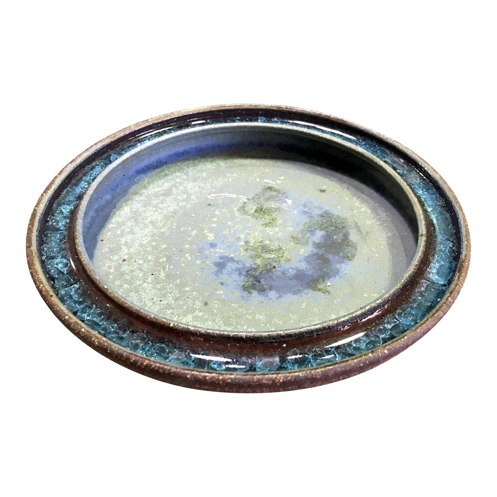 Raul Coronel Signed Mid-Century Modern Large Heavy Ceramic Pottery Bowl, 1960s