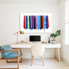 Fils I Colors DCXXVII - Colorful Mixed Media Abstract Vibrant Artwork on Canvas