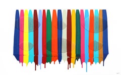 Fils I Colors DCXXVIII - Colorful Mixed Media Abstract Vibrant Artwork on Canvas