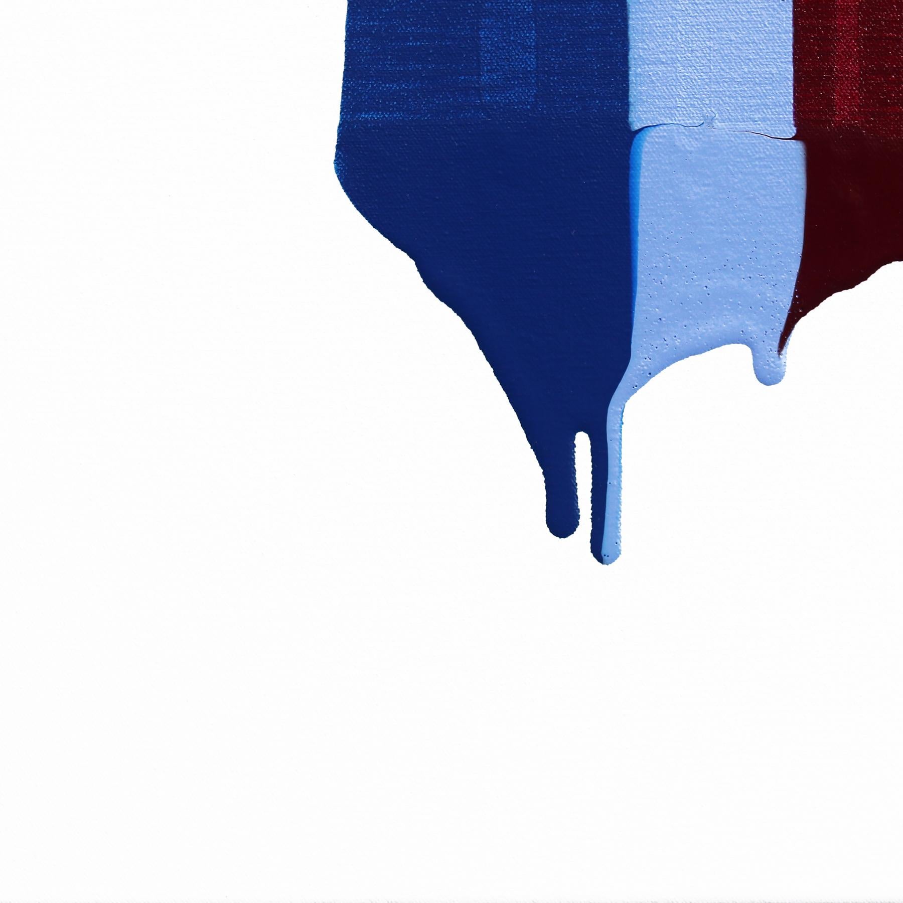 Fils I Colors DXC - Œuvre d'art sur toile abstraite en techniques mixtes colorées en vente 2