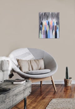 Poems LXXXVIII - Abstract Mixed Media Original Textural Thread and Paint Artwork