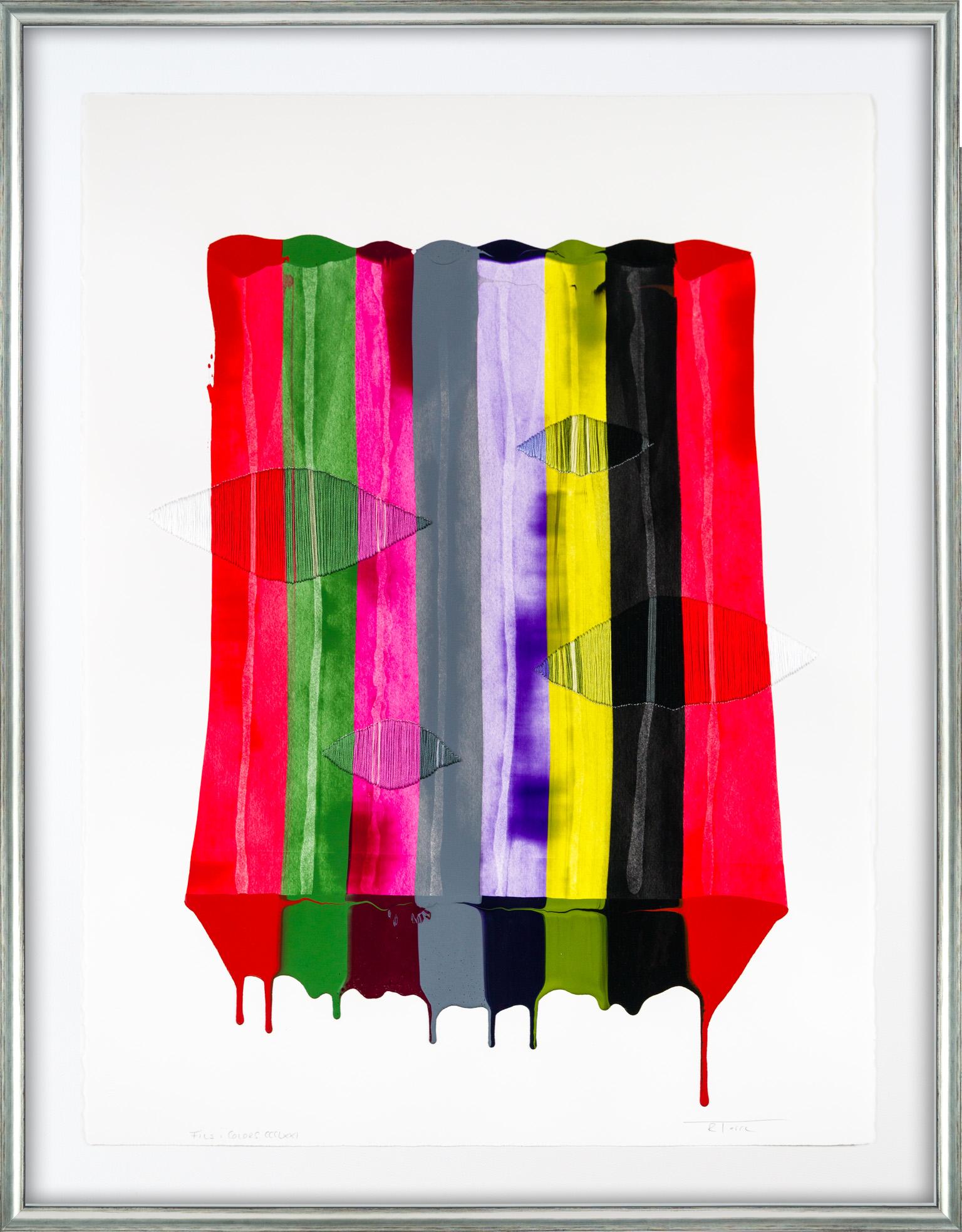 Raul de la Torre Abstract Painting - Fils I Colors CCCLXXI