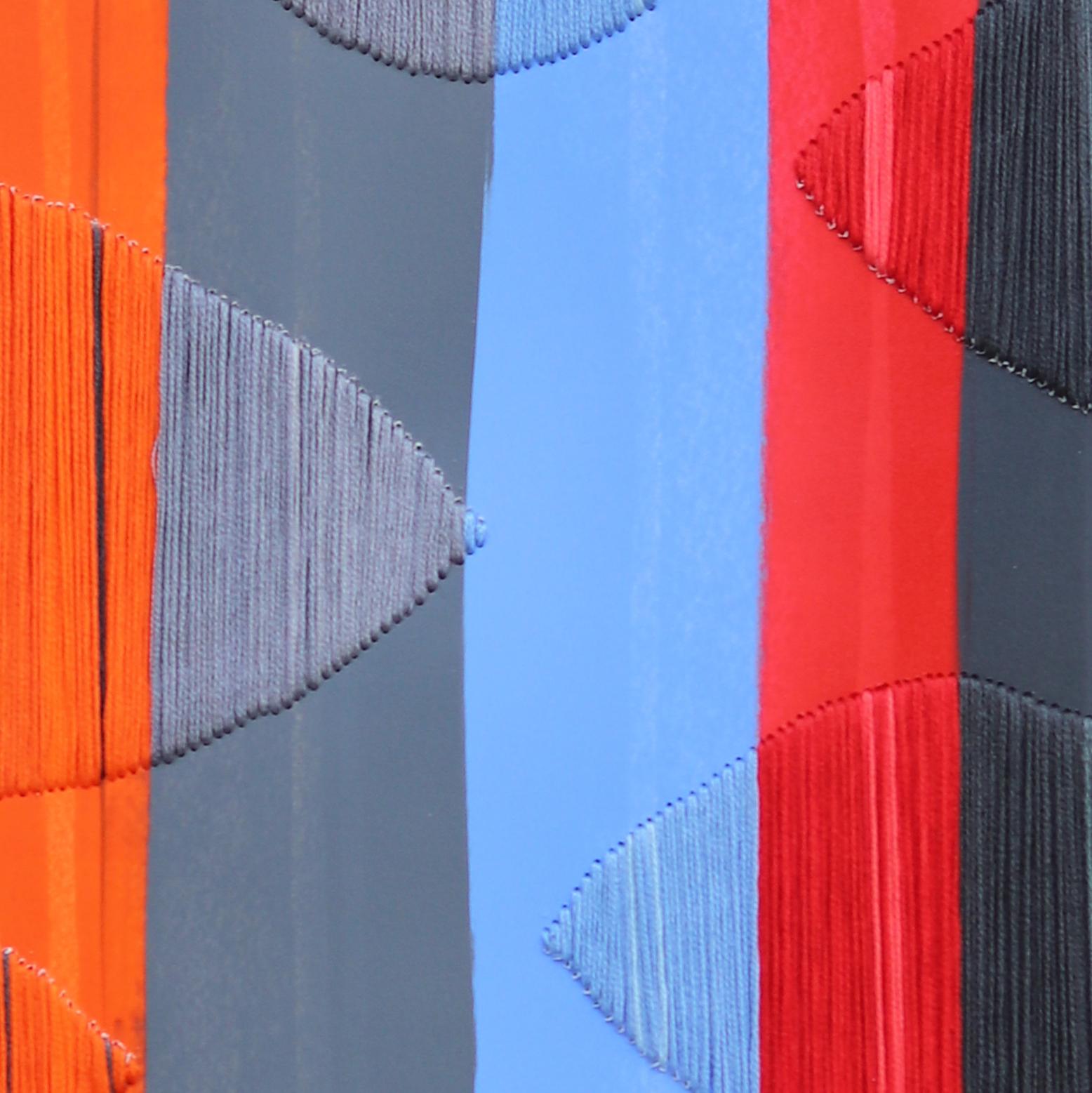 Fils I Colors DCCI - Colorful Abstract Contemporary Art on Paper For Sale 1