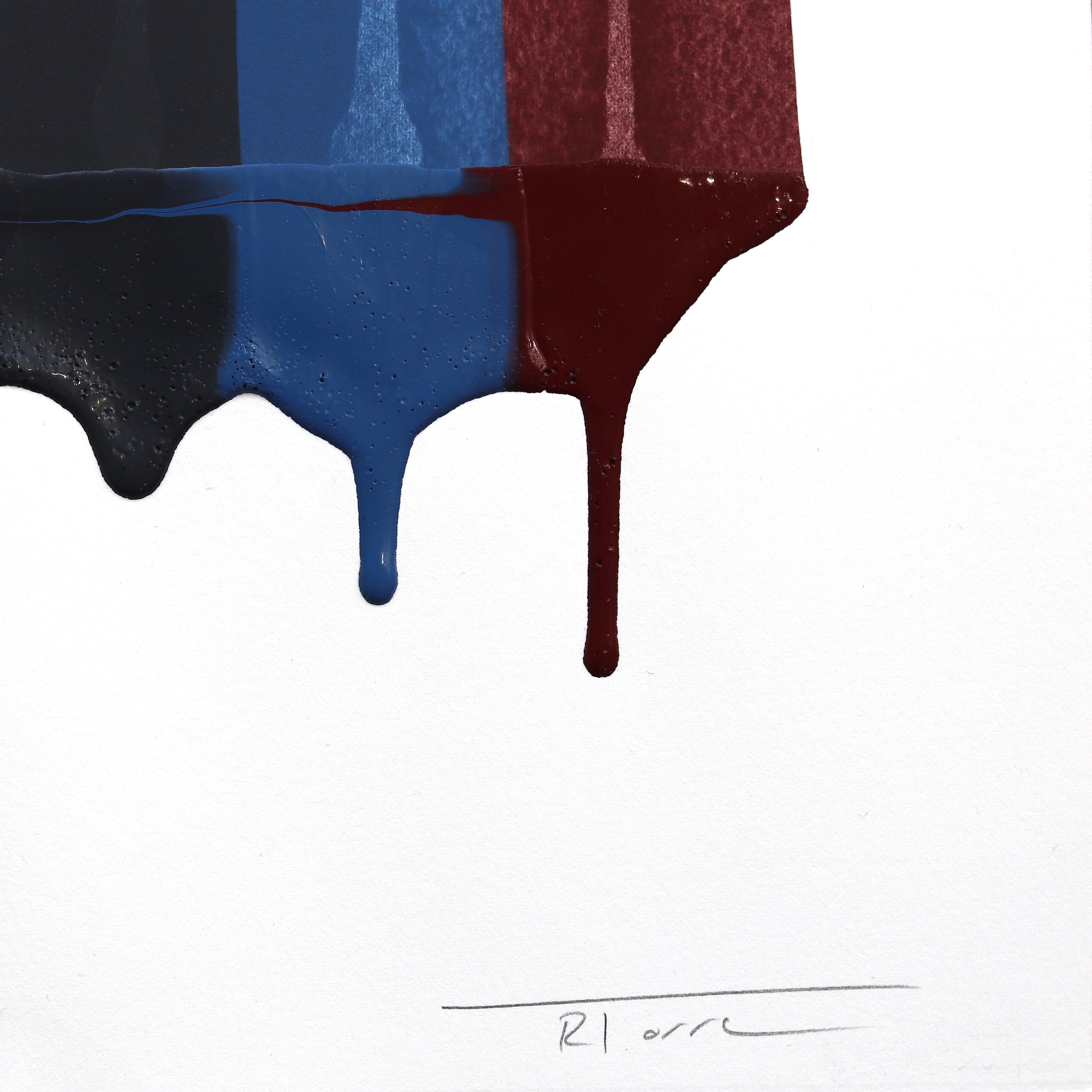 Fils I Colors DCCI - Colorful Abstract Contemporary Art on Paper For Sale 2