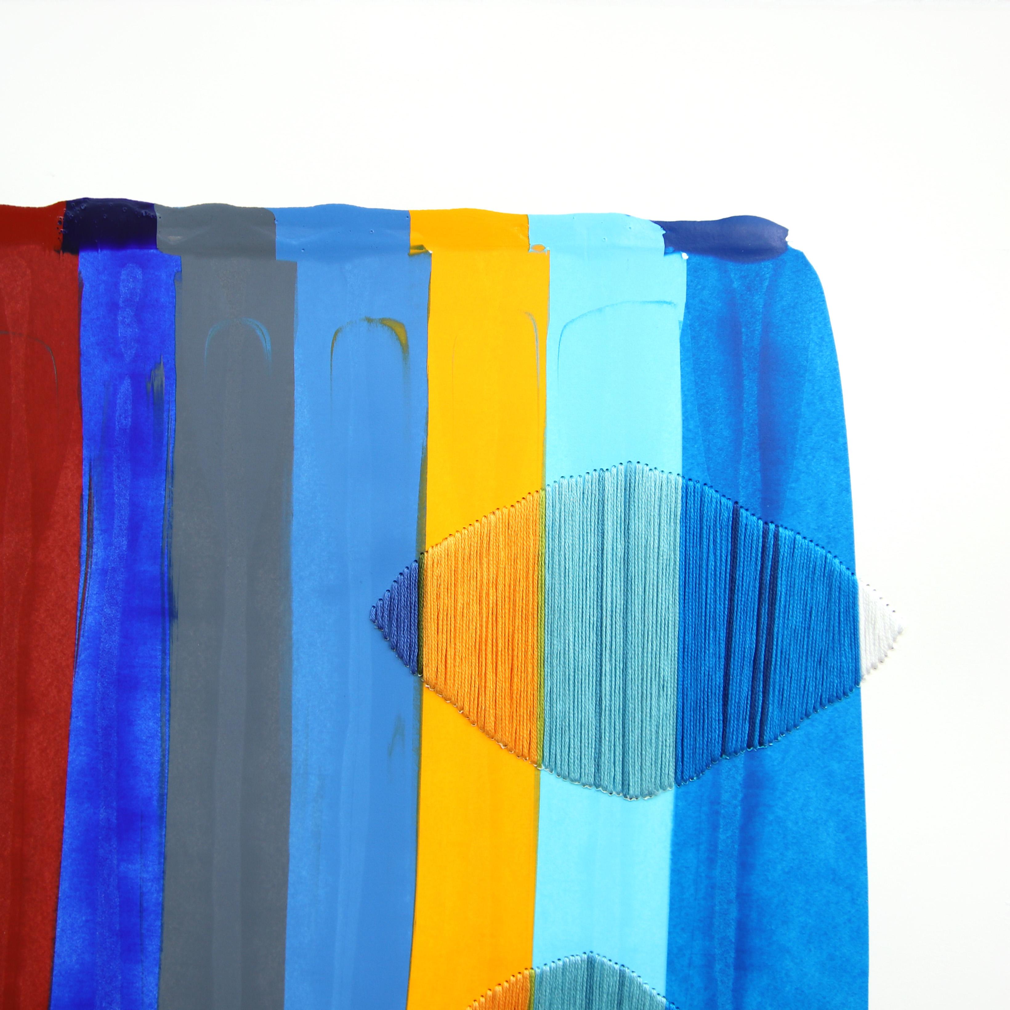 Fils I Colors DCLXI - Multicolor Abstract Contemporary Art on Paper For Sale 3