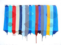 Fils I Colors DCLXI - Multicolor Abstract Contemporary Art on Paper