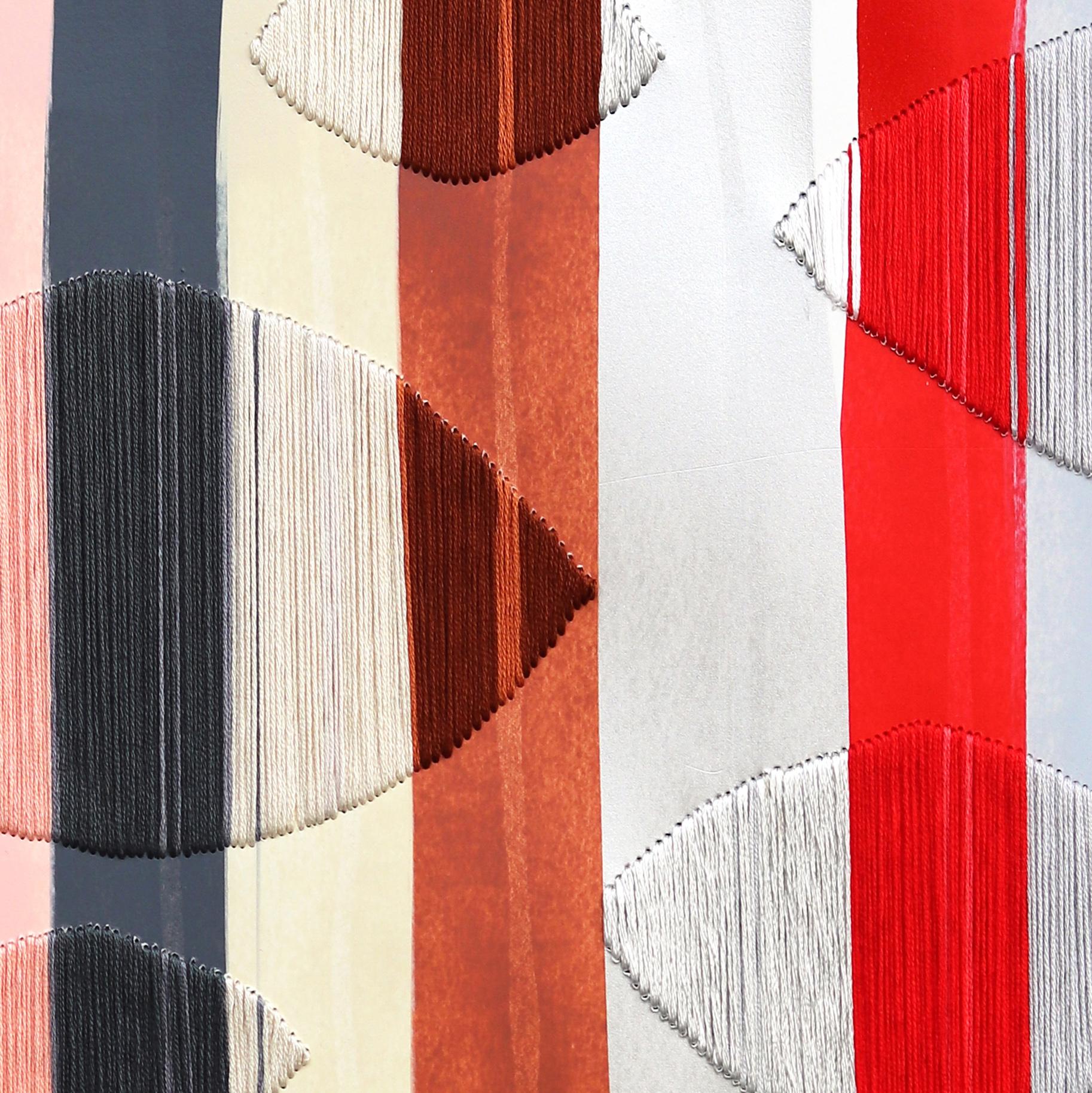 Fils I Colors DCLXXII - Muted Color Abstract Contemporary Art on Paper For Sale 2