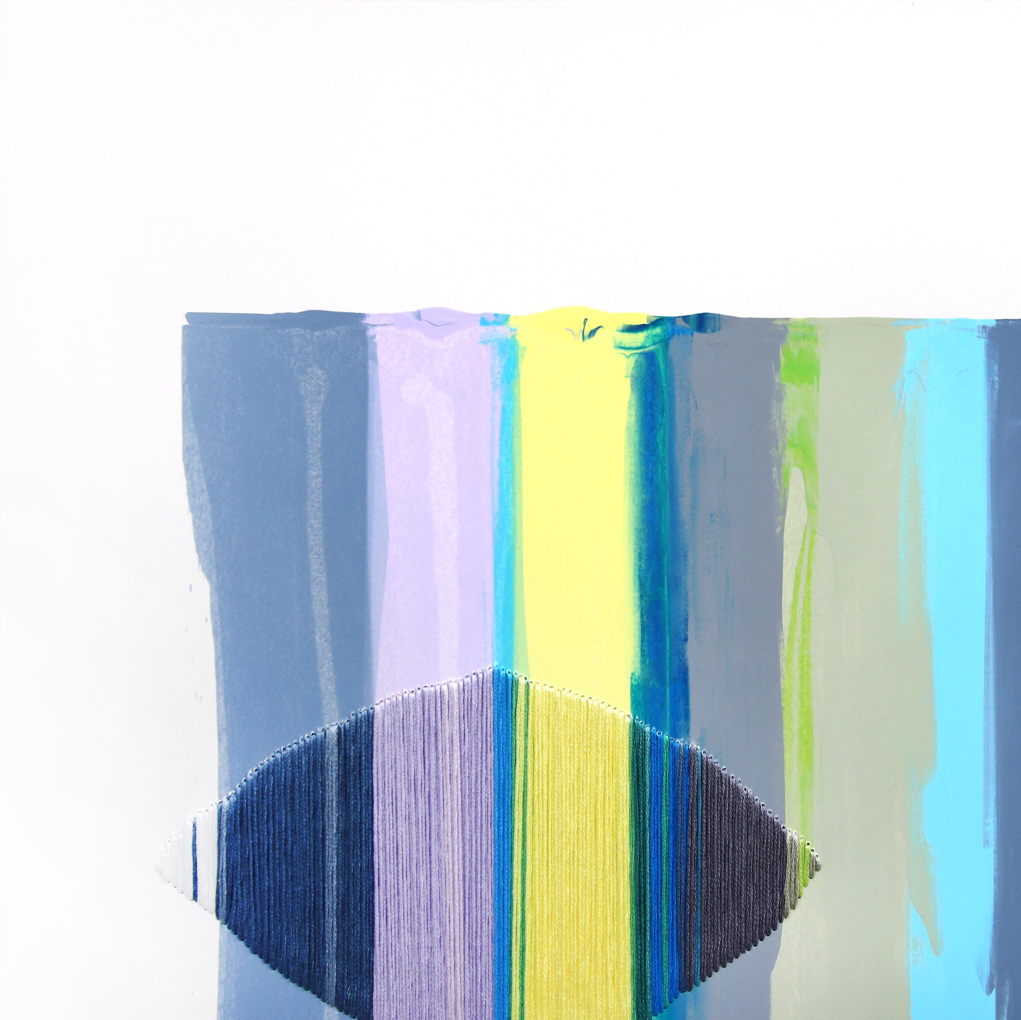 Barcelona native artist Raul de la Torre's vibrant abstract mixed media artworks pay homage to textiles. De La Torre allows the materials to take over during the process and collaborates with the unexpected to create works that speak to the natures