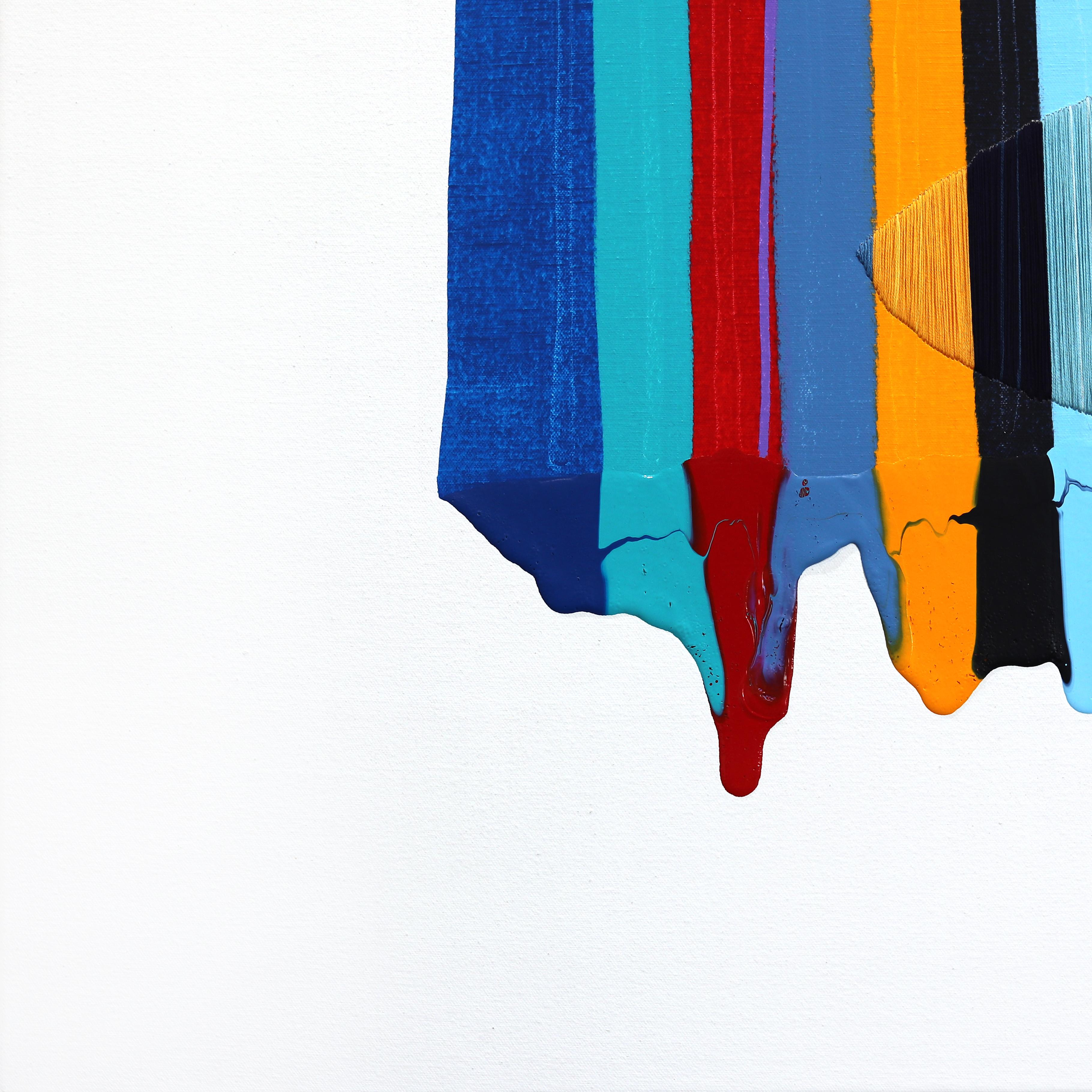 Fils I Colors DCXCIV - Large Colorful Abstract Contemporary Art on Canvas For Sale 3