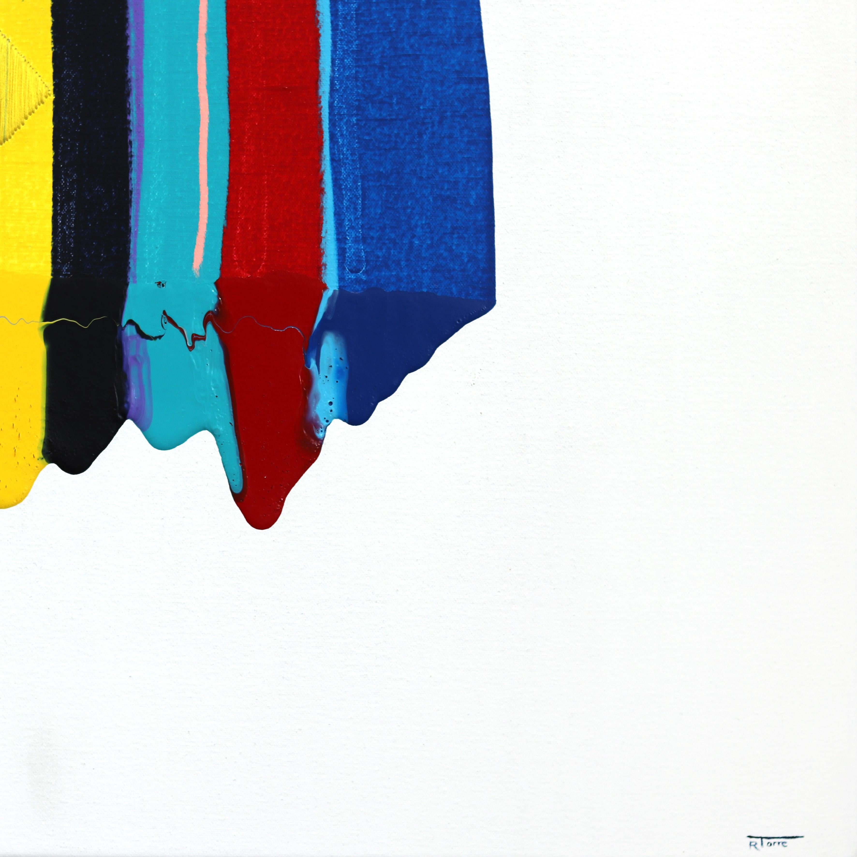 Fils I Colors DCXCIV - Large Colorful Abstract Contemporary Art on Canvas For Sale 7