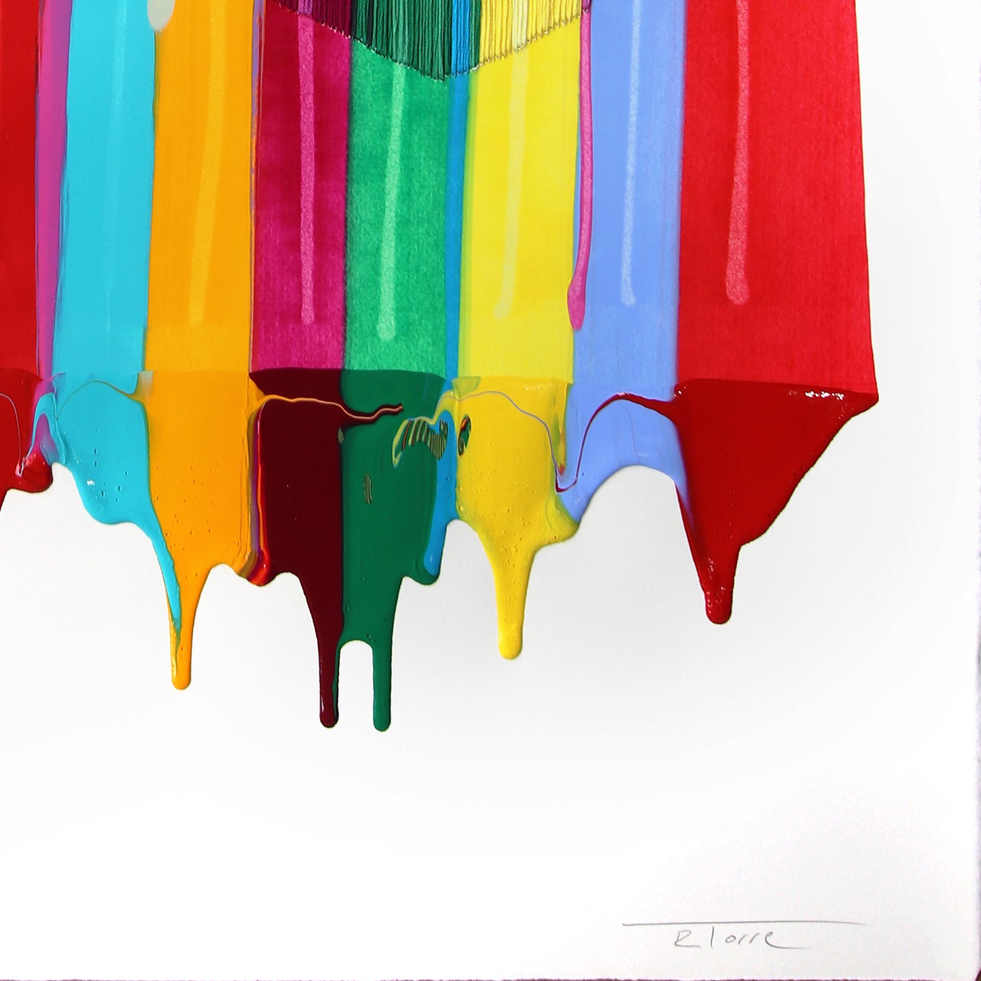 Le vibranti opere astratte a tecnica mista di Raul de la Torre, artista originario di Barcellona, rendono omaggio ai tessuti. De La Torre lascia che i materiali prendano il sopravvento durante il processo e collabora con l'inaspettato per creare