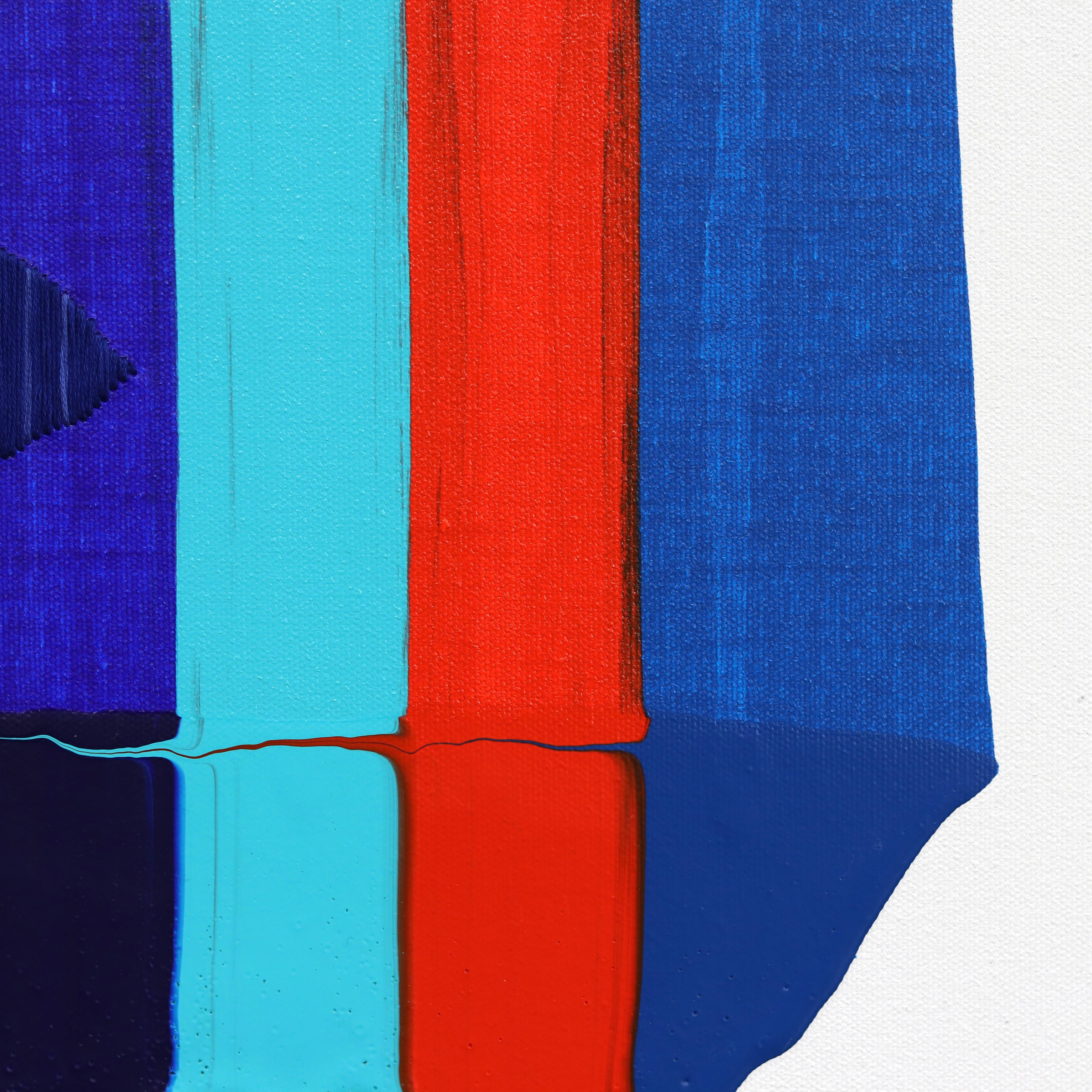 Fils I Colors DCXIII - Contemporary Colorful Abstract Mixed Media Painting For Sale 5