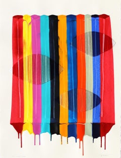 Fils I Colors DCXX - Colorful Abstract Contemporary Art on Paper