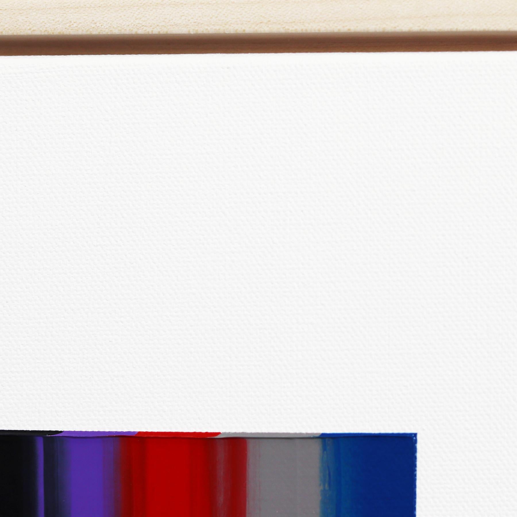 I Hear Poems About Persecution & Forgiveness - Framed Colorful Abstract Art For Sale 1